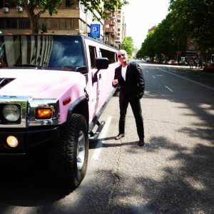 Hummer rosa en Madrid