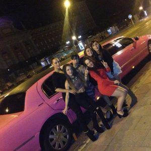 Limusina rosa Madrid