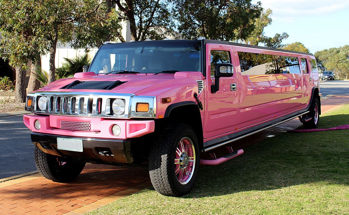 Limo hummer rosada