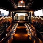Hummer pink limo por dentro
